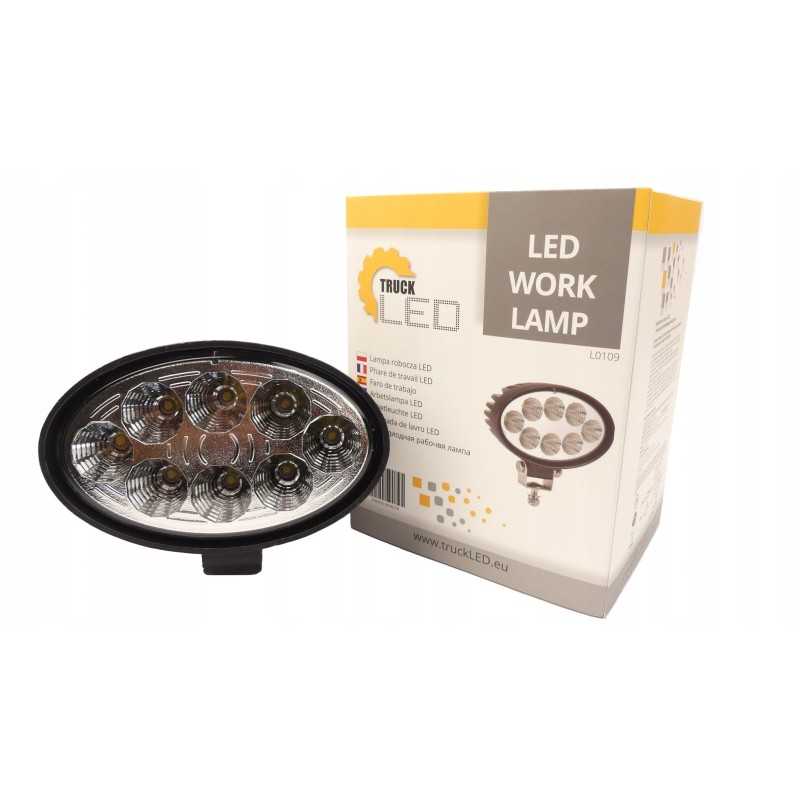 Darbinė lempa 8 LED 24W 9 32V 1800lm halogeninė 4x4