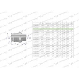 Hidraulinė jungtis bb 7 16 unf jic xm
