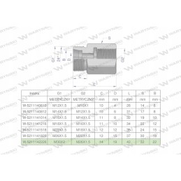 Metrinė hidraulinė diferencialo įvorė AB 30x2 2