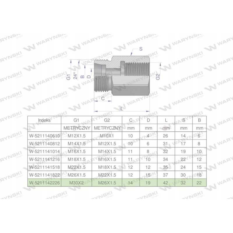 Metrinė hidraulinė diferencialo įvorė AB 30x2 2