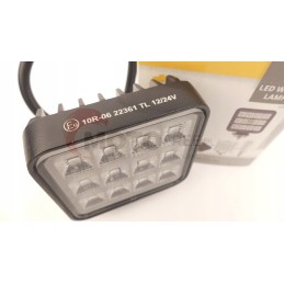 Darbo lempa 12LED potvynio jungiklis 12 24v 1800lm
