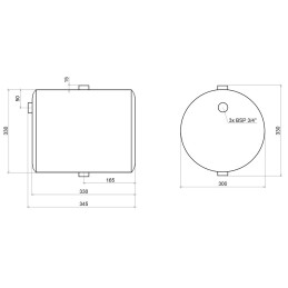 Statinės alyvos bakas 20l amf151 hidrolideris
