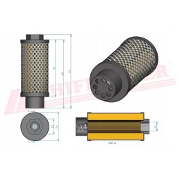 Hidraulinės alyvos filtras hifi filtras sh 60255