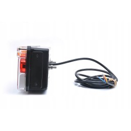 Kombinuotas galinis žibintas w170p 12 24v led ro mašina