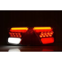 Kombinuotas galinis žibintas w170p 12 24v led ro mašina