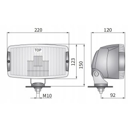 Rūko žibintas h3 220x123 su laidu