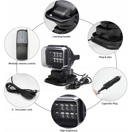 Darbo šviesos nuotolinio valdymo pultas 50w dc 12v