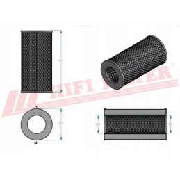 Hidraulinės alyvos filtras hifi filtras sh 60216