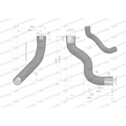 Alkūninis duslintuvo vamzdis AL171730 AL164071 Warynski
