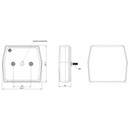 Priekinė gabaritinė lemputė ir LED posūkio signalas 12v