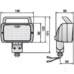 Halogeninė darbo lempa lpr3 21362 balta 12v 24v