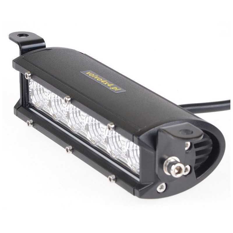 Plokščia darbinė lempa, plonas skydelis 6x LED 30w 12 24v