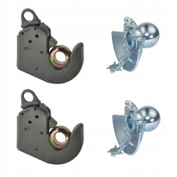 Rinkinys 2x kabliukas CAT2 2x rutulinis 56x28k hidrolideris