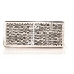 Baltas stačiakampis atšvaitas, klijuotas