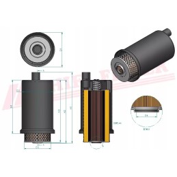 Hidraulinės alyvos filtras hifi filtras sh 60245