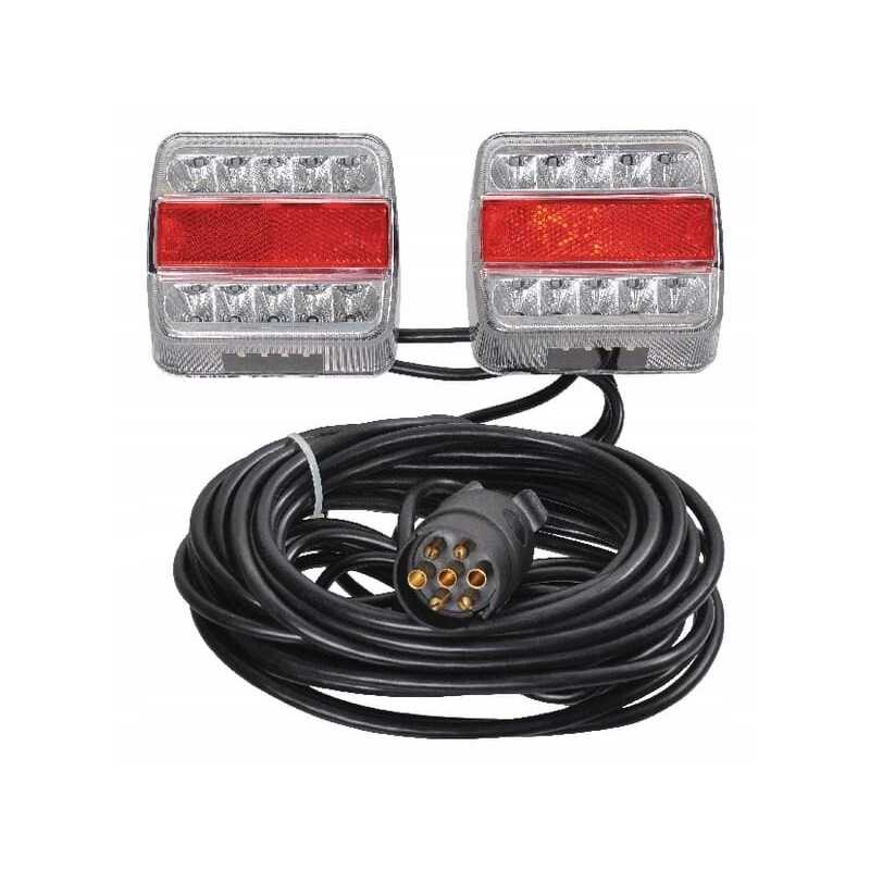 LED galinių žibintų komplektas su magnetu 12m 12v LA212351