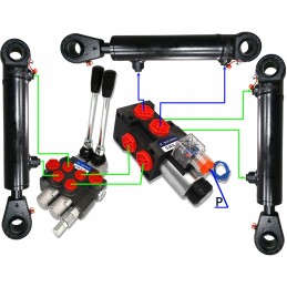 Solenoidinis vožtuvas 6 2 daliklis 50l 12v 3 sekcija apvaliam