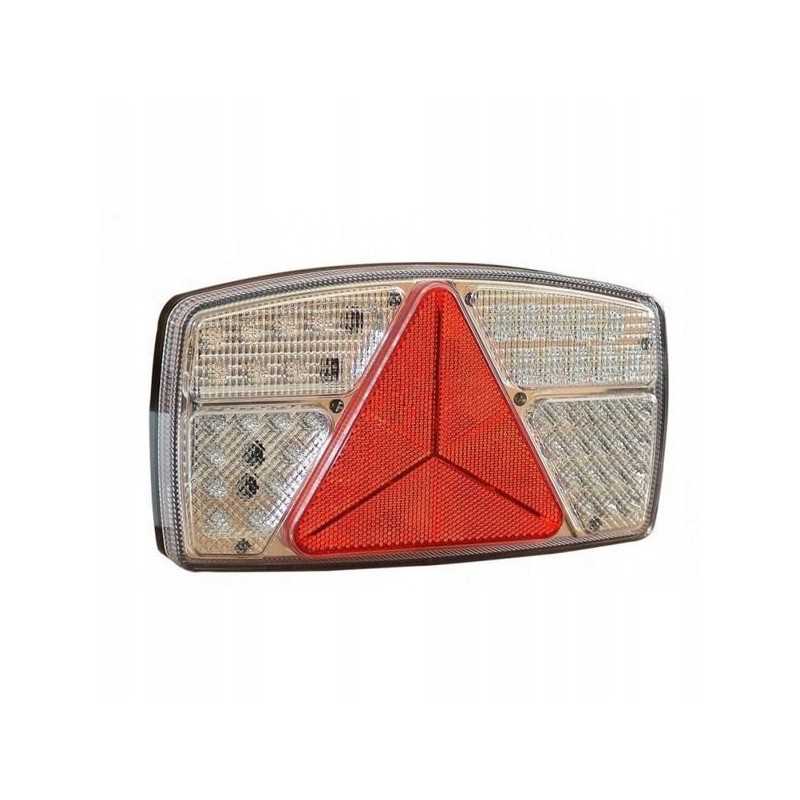 Galinis žibintas su trikampiu 53LED kairėje, 5 funkcijos e4